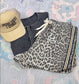 Run Wild Leopard Print Drawstring Shorts