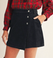 **MORE COLORS** Proper Poise Button Up Corduroy Skort
