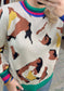 Playful Prowl Abstract Animal Print Sweater