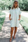 Just Comes Natural Stripe Shirt Dress