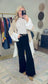 RISEN: With Stride Black Wide Leg Denim