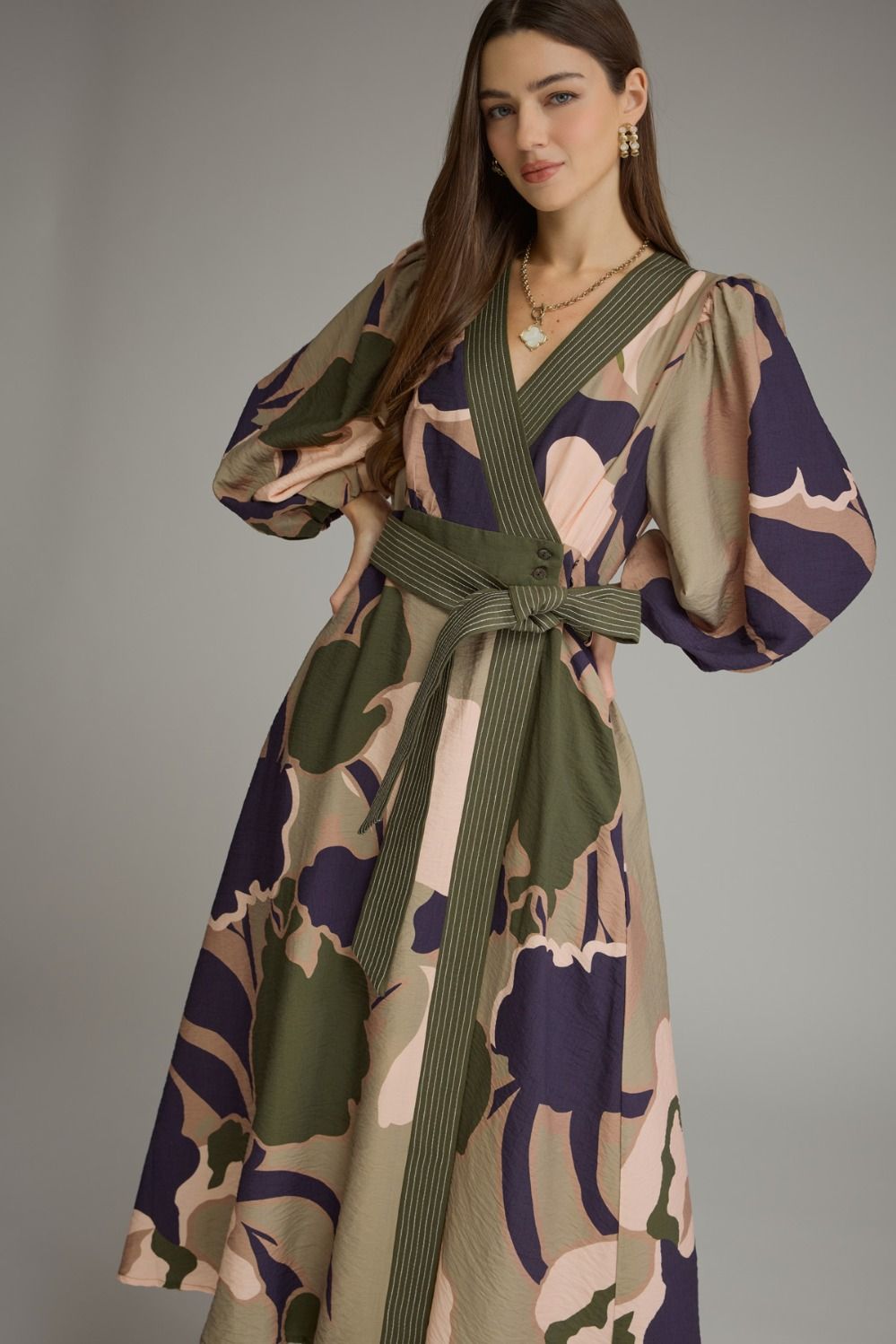 Picasso Perfection Print Midi Dress