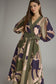 Picasso Perfection Print Midi Dress