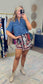 West of Here Printed Wrap Skort