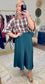Holiday Heritage Tartan Ruffle Neck Blouse