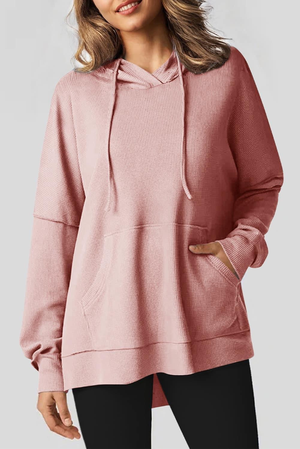 **MORE COLORS** All Good Side Split Pullover Top