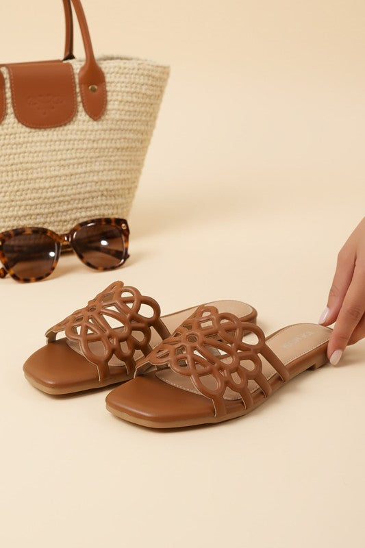 Lotus & Leisure Square-Toe Sandals