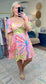 Color Your World Belted Mini Dress