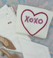 XOXO Heart Puff Script Sweater