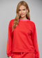 FATE: Track Record Colorblock Stripe Pullover Top