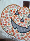 Harvest Hues Floral Pumpkin Patchwork Top
