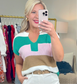 Polaroid of Perfection Color Block Knit Top