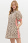 Perfectly Fine Animal Print Shirt Dress