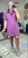 Classic Cool Pink Collar Shirt Dress