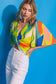 Multicolor Print Twisted Blouse