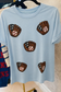 Catch Heat Sequin Baseball Mitt Tee