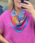 Kaleidoscope Dreams Abstract Silk Neck Scarf
