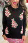 Takes The Cake Sequin Tree Patch Pullover