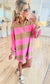 Ivy League Stripe Rugby Shirt Dress