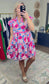 *MORE COLORS* Floral Print Ric-Rac Dress