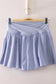 Serving Style Side Pleat Athletic Shorts