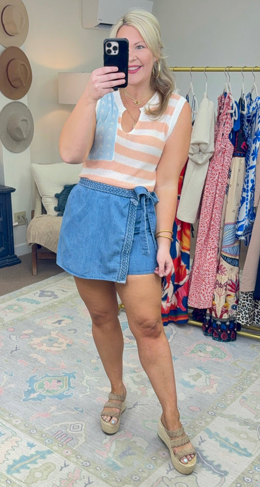 **MORE COLORS** American Beauty Light Knit Top