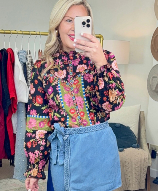 A Fine Fable Printed Blouse
