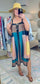 Peaceful Easy Feeling Colorblock Midi Dress
