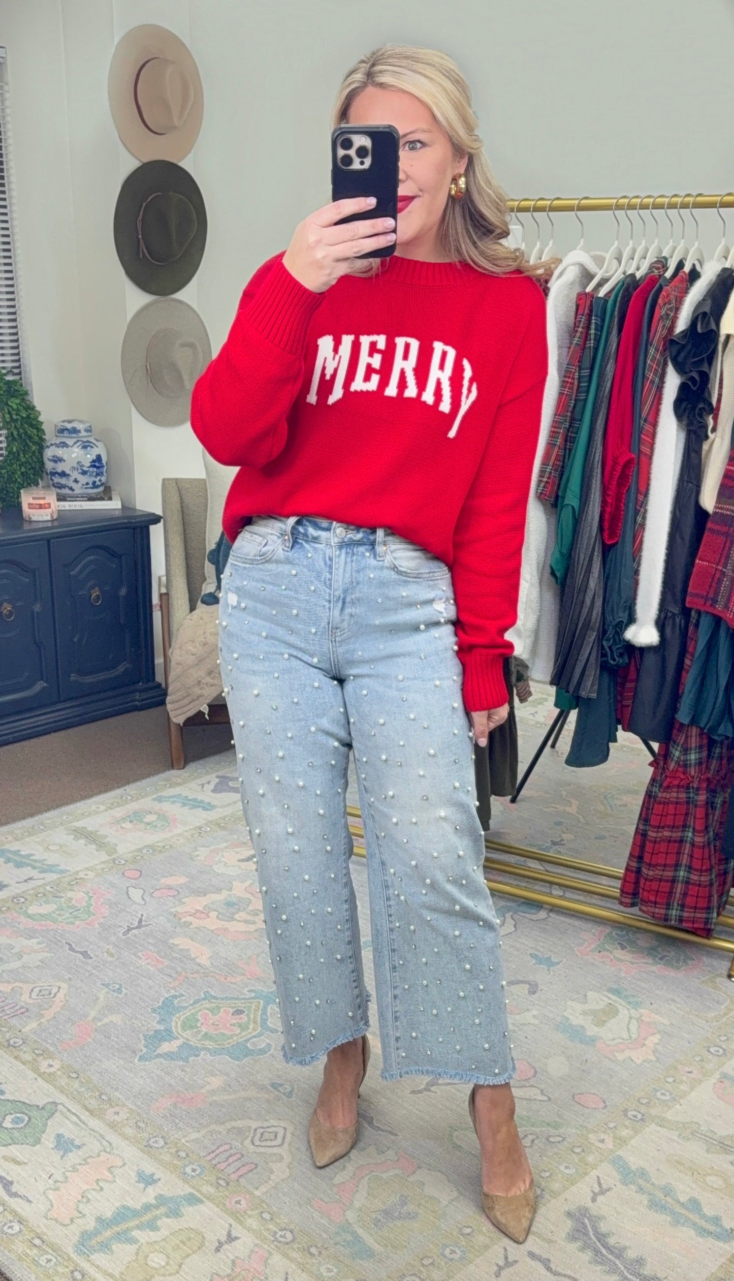 MICA: Strut Your Stuff Embellished Crop Denim