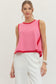 Polished Pop Contrast Swing Top