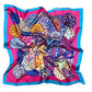 Kaleidoscope Dreams Abstract Silk Neck Scarf