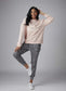 Fanning Jogger Pants in Gray Leopard