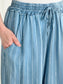 **MORE COLORS** Make Way Wide Leg Stripe Chambray Pants