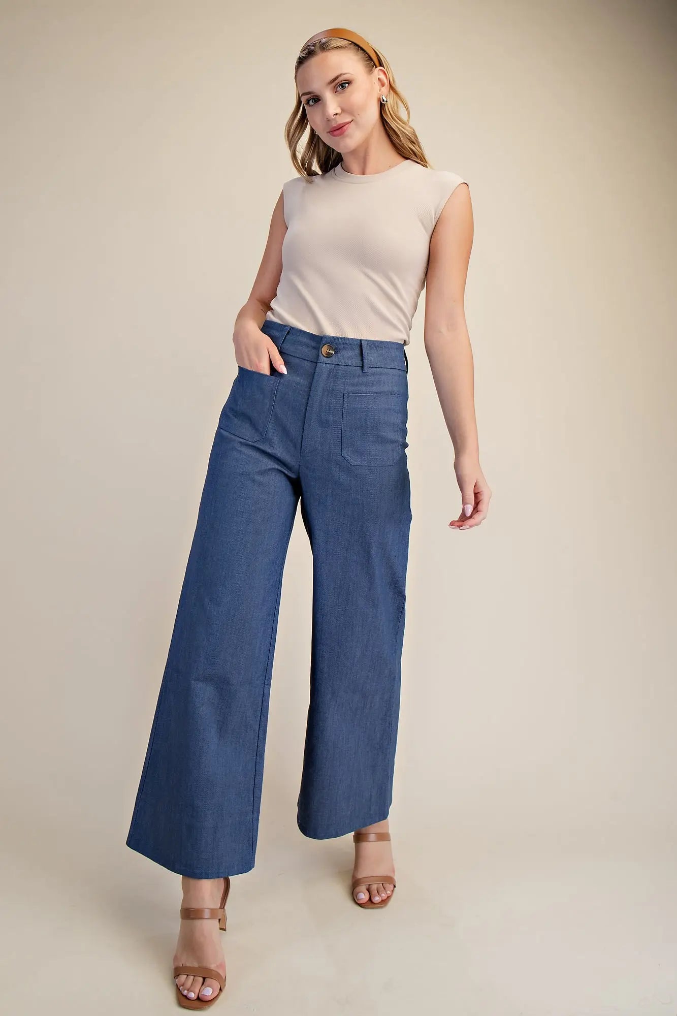 On Point Wide Leg Trousers