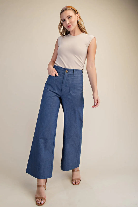 On Point Wide Leg Trousers