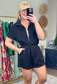 Go Time Zip-Up Athleisure Romper