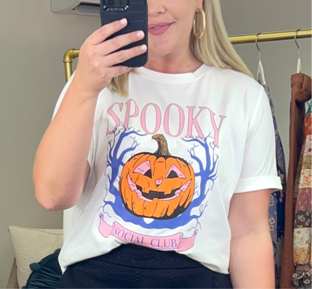 **REDUCED** Spooky Social Club Graphic Tee