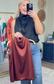 Main Attraction Drape Neck Blouse