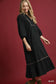 **MORE COLORS** More Than Words Leopard Trim Midi Dress