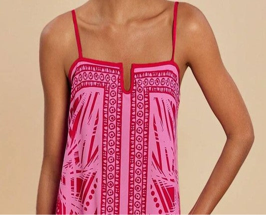 Island Oasis Print Maxi Dress