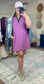 Classic Cool Pink Collar Shirt Dress