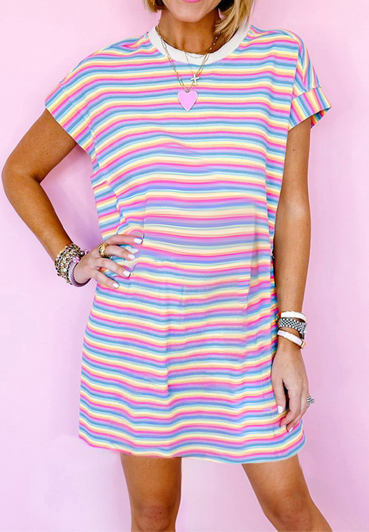 Stripe Shirt Dress