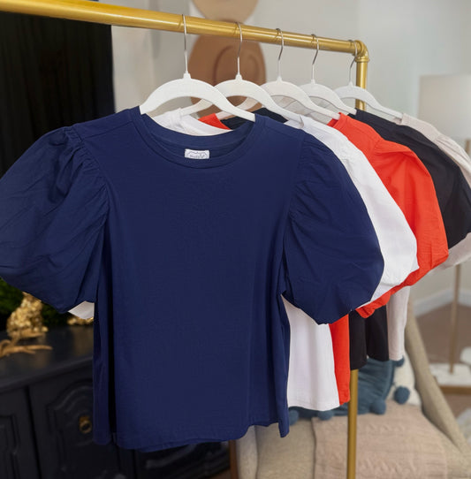 ✨SATURDAY STEAL DEAL✨
Structured Staple Poplin Puff Sleeve Top