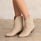 Pull On Western Ankle Boots