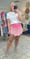 Best Dressed Washed Smock Waist Skort