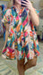 Multi Abstract Print Mini Dress