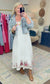 Simple Pleasures Linen Embroidered Fit and Flare Dress
