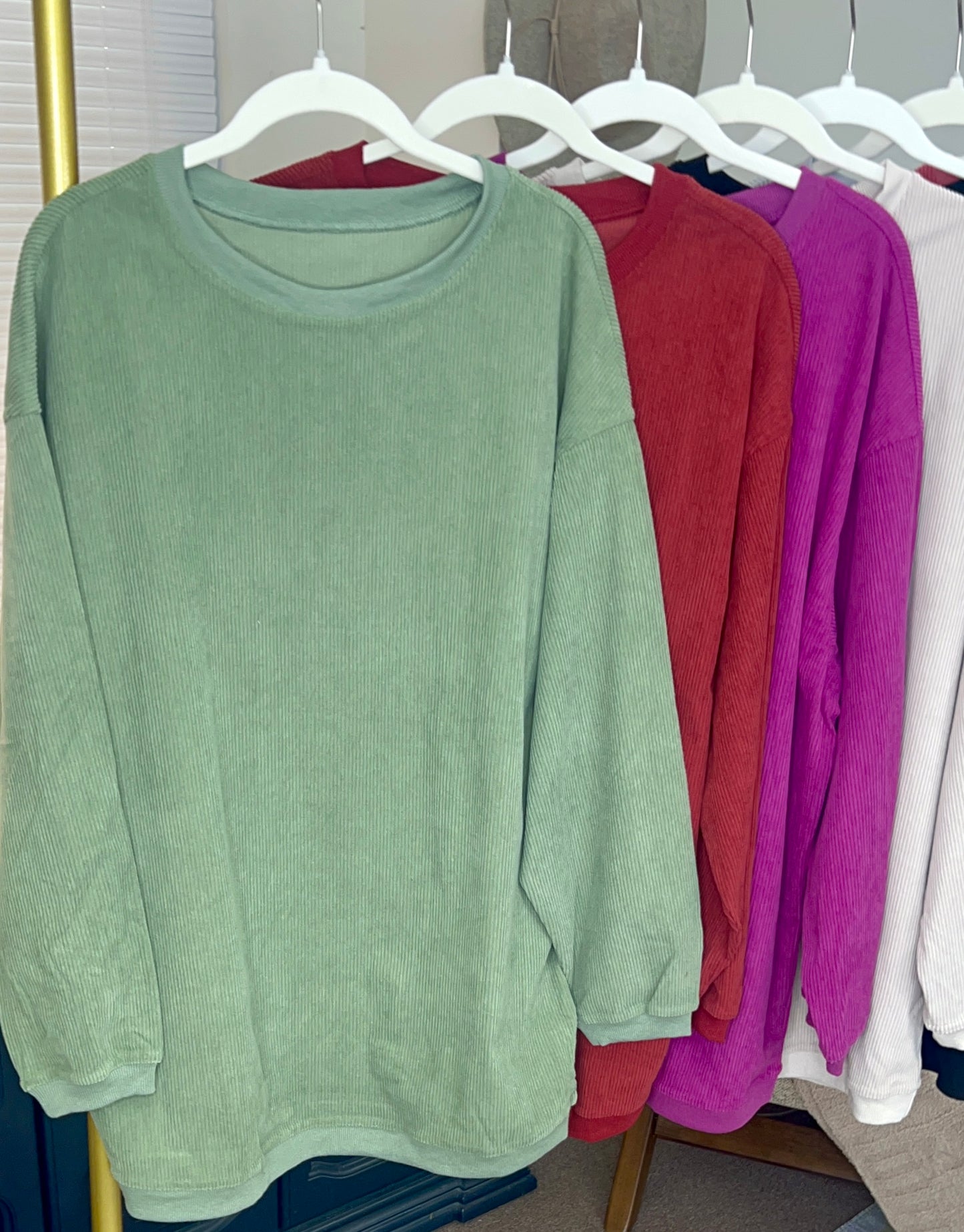 **MORE COLORS** Chill State Ribbed Pullover