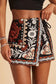 West of Here Printed Wrap Skort