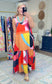 ✨RESTOCK✨ Made for Magic Color Block Ruffle Maxi Dress